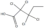 2,2,3,3-Tetrachlorovaleric acid Struktur