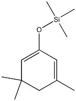 2-(Trimethylsilyloxy)-4,6,6-trimethyl-1,3-cyclohexadiene Struktur