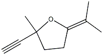 Tetrahydro-2-(1-methylethylidene)-5-methyl-5-ethynylfuran Struktur