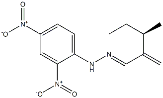 [R,(-)]-3-Methyl-2-methylenevaleraldehyde 2,4-dinitrophenylhydrazone Struktur