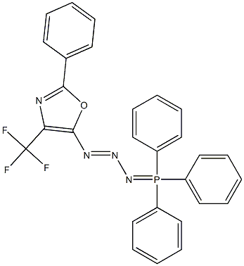 4-(Trifluoromethyl)-2-phenyl-5-[3-(triphenylphosphoranylidene)triazen-1-yl]oxazole Struktur