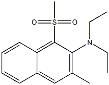 2-(Diethylamino)-3-methyl-1-(methylsulfonyl)naphthalene Struktur