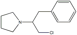 1-Chloro-3-phenyl-2-(pyrrolidin-1-yl)propane Struktur