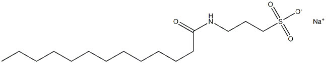 3-Tridecanoylamino-1-propanesulfonic acid sodium salt Struktur