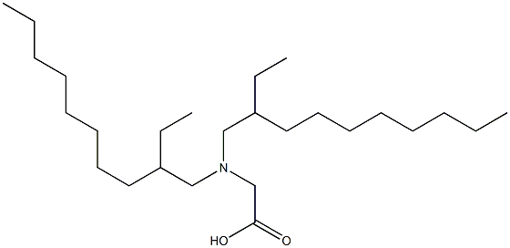 N,N-Bis(2-ethyldecyl)aminoacetic acid Struktur