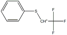 2,2,2-Trifluoro-1-phenylthioethan-1-ium Struktur