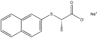 [S,(-)]-2-(2-Naphtylthio)propionic acid sodium salt Struktur