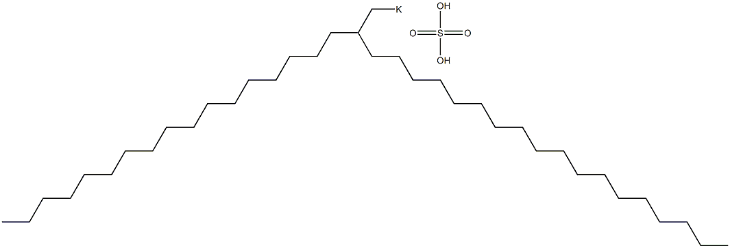 Sulfuric acid 2-heptadecylicosyl=potassium salt Struktur