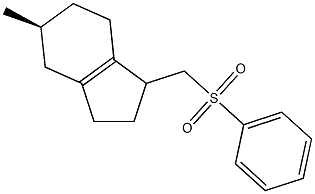 (6S)-4,5,6,7-Tetrahydro-3-phenylsulfonylmethyl-6-methylindane Struktur