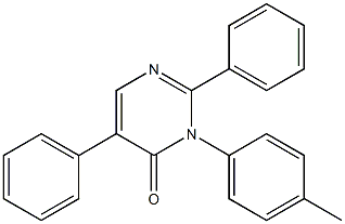 2,5-Diphenyl-3-(4-methylphenyl)pyrimidin-4(3H)-one Struktur