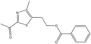 5-(2-Benzoyloxyethyl)-4-methyl-2-acetylthiazole Struktur