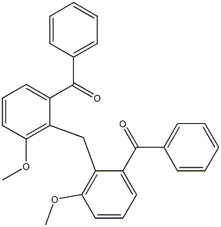 2,2''-Methylenebis(3-methoxybenzophenone) Struktur