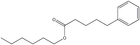 5-Phenylvaleric acid hexyl ester Struktur