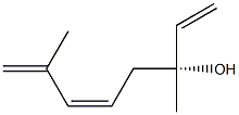 (3R,5Z)-3,7-Dimethyl-1,5,7-octatrien-3-ol Struktur