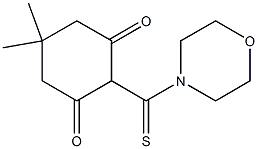 5,5-Dimethyl-2-(morpholinothiocarbonyl)cyclohexane-1,3-dione Struktur