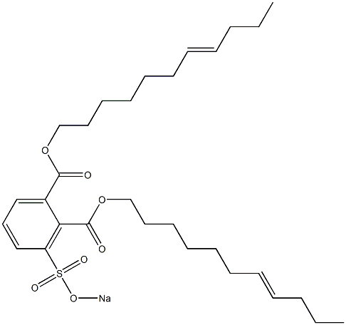 3-(Sodiosulfo)phthalic acid di(7-undecenyl) ester Struktur