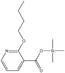 2-Butoxy-3-pyridinecarboxylic acid trimethylsilyl ester Struktur