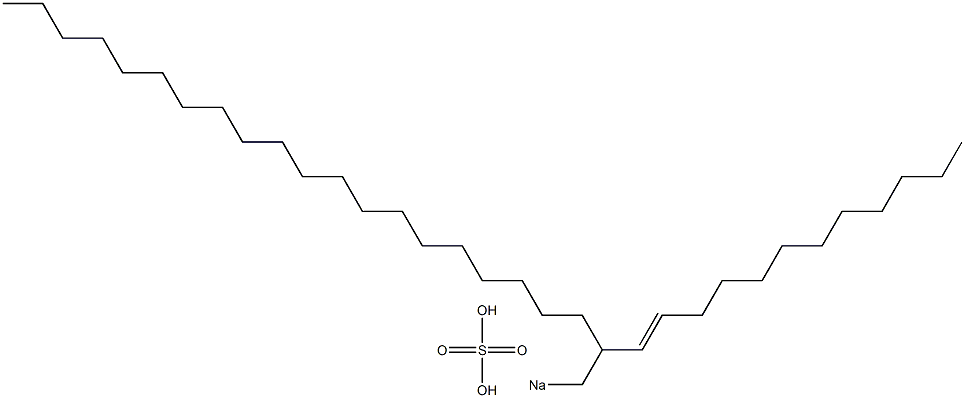 Sulfuric acid 2-(1-dodecenyl)docosyl=sodium ester salt Struktur