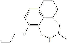 5-Allyloxy-2-methyl-1,2,3,4,8,9,10,10a-octahydronaphth[1,8-cd]azepine Struktur