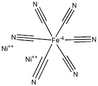 Nickel hexacyanoferrate(II) Struktur