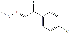 2-(Dimethylhydrazono)-1-(4-chlorophenyl)ethanethione Struktur