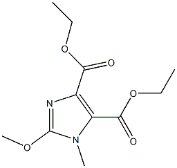 1-Methyl-2-methoxy-1H-imidazole-4,5-dicarboxylic acid diethyl ester Struktur