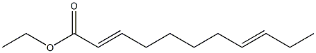 2,8-Undecadienoic acid ethyl ester Struktur