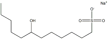 7-Hydroxydodecane-1-sulfonic acid sodium salt Struktur