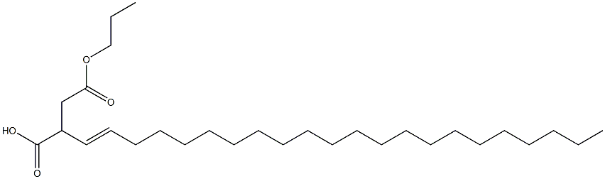 2-(1-Docosenyl)succinic acid 1-hydrogen 4-propyl ester Struktur