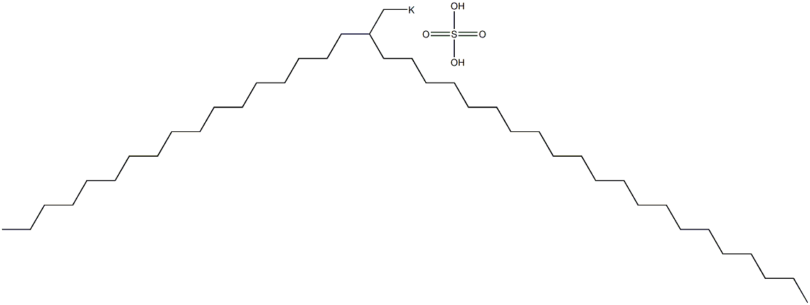 Sulfuric acid 2-heptadecyltricosyl=potassium salt Struktur