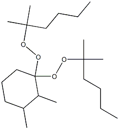 2,3-Dimethyl-1,1-bis(1,1-dimethylpentylperoxy)cyclohexane Struktur