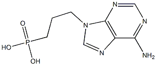 6-Amino-9-(3-phosphonopropyl)-9H-purine Struktur