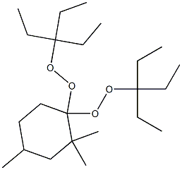 2,2,4-Trimethyl-1,1-bis(1,1-diethylpropylperoxy)cyclohexane Struktur