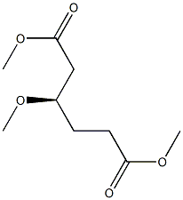 [R,(+)]-3-Methoxyhexanedioic acid dimethyl ester Struktur