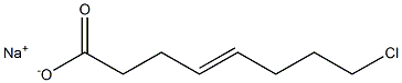 8-Chloro-4-octenoic acid sodium salt Struktur