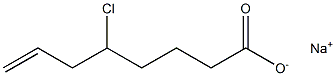 5-Chloro-7-octenoic acid sodium salt Struktur