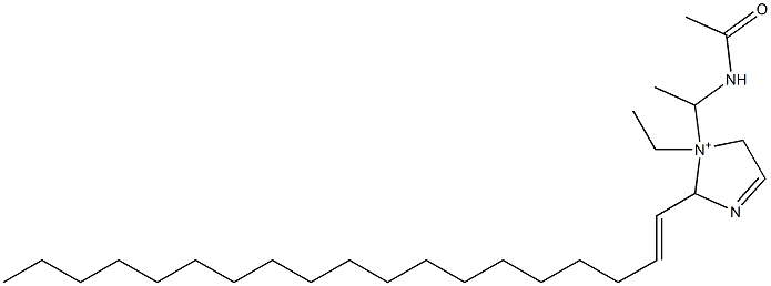 1-[1-(Acetylamino)ethyl]-1-ethyl-2-(1-nonadecenyl)-3-imidazoline-1-ium Struktur