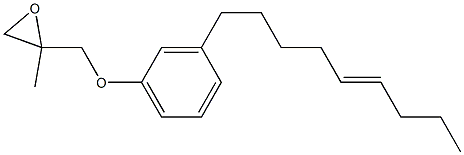 3-(5-Nonenyl)phenyl 2-methylglycidyl ether Struktur