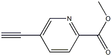 5-Ethynylpyridine-2-carboxylic acid methyl ester Struktur