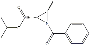 (2S,3S)-1-Benzoyl-3-methylaziridine-2-carboxylic acid isopropyl ester Struktur