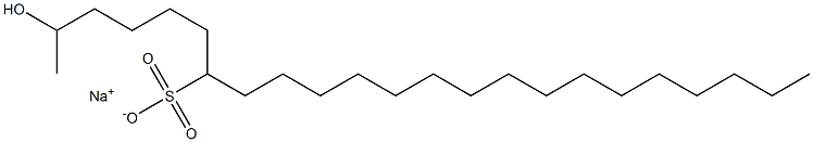 2-Hydroxytricosane-7-sulfonic acid sodium salt Struktur