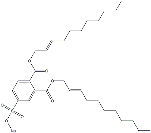 4-(Sodiosulfo)phthalic acid di(2-undecenyl) ester Struktur