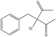 3-Chloro-3-benzyl-4-methyl-4-penten-2-one Struktur