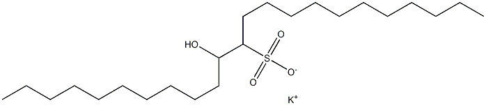 11-Hydroxytricosane-12-sulfonic acid potassium salt Struktur