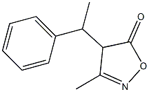 3-Methyl-4-(1-phenylethyl)isoxazol-5(4H)-one Struktur