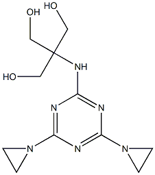 2-[[4,6-Bis(1-aziridinyl)-1,3,5-triazin-2-yl]amino]-2-(hydroxymethyl)-1,3-propanediol Struktur