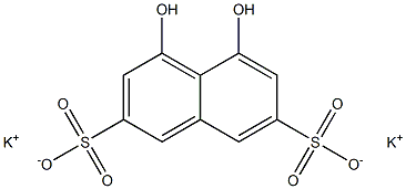 4,5-Dihydroxy-2,7-naphthalenedisulfonic acid dipotassium salt Struktur