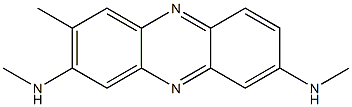 3-Methyl-2,8-bis(methylamino)phenazine Struktur