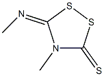 4-Methyl-5-(methylimino)-1,2,4-dithiazolidine-3-thione Struktur