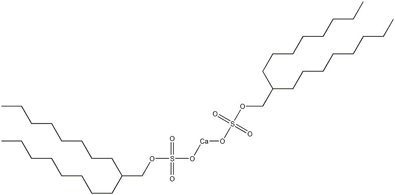 Bis(2-octyldecyloxysulfonyloxy)calcium Struktur